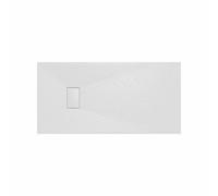 Rinse Bathrooms Smc Slate Effect Shower Enclosure Tray 1400X700mm Rectangular Wetroom Shower Base White