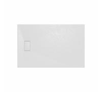 Rinse Bathrooms Smc Slate Effect Shower Enclosure Tray 1400X900mm Rectangular Wetroom Shower Base White