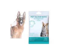 Rinse-Free Dog Shampoo Mitts, Pet Glove Wipes for Dogs, Rinse Free Shampoo Mittens for Dogs, Cat Wipes Cleaning Fur Lick Safe (1 bag)