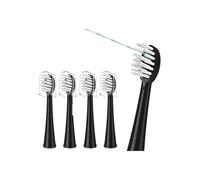 Rinse Function 2-in-1 Replacement Toothbrush Head ，Compatible for Water-Pik ，Sonic-Fusion 2.0 Flossing Toothbrush SF01/02/03/04(Black,4pcs)