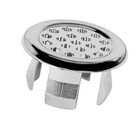 Rinse the Overflow Plug with Overflow Ring, Decorative Overflow Ring for Sink, 22-24 mm Sturdy, Two-Stage Overflow Cover, Use in F