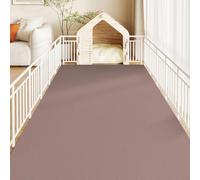 Rinseable Pee Pads For Dogs - Pet Feeding Mat Large Customizable - Reusable Puppy Training Pads PVC, Non-Slip Leakproof Whelping Pads For Playpen Crate Sofo Car Potty Bed(Brown-pink,100x200cm)