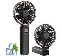 Rintea Hand Held Fan, Portable Fan Rechargeable with 6 Speeds