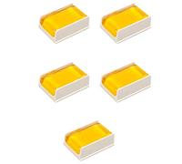 Rinteea 5PCS White Bow Rosin Greek Pitch Friction-Increasing Rosin for Violin Viola Cello Bow String Instrument