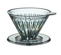 Rinteea Plastic Coffee Dripper Hand-Brewed Coffee Filter Cup Pour over Coffee Sharing Pot 2-4 Cups Optimal Flavor Extraction B