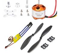 Rinteea RC 2212 1000KV Brushless Motor+30A ESC Electric Speed Controller+1045 Propeller Kit for RC Multicopter Quadcopter Kit