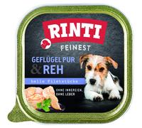 Rinti Bowl Finest Poultry Pure & Venison 11 x 150g (16,91€/kg)