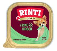 Rinti Bowl Gold Mini Deer & Beef 16 x 100g (13,69€/kg)