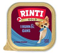 Rinti Bowl Gold Mini Chicken & Goose 16 X 100G (13.69€/Kg)