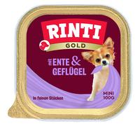 Rinti Bowl Gold Mini Duck & Poultry 16 x 100g (13,69€/kg)