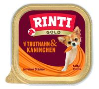 Rinti Bowl Gold Mini Turkey & Rabbit 16 X 100g (13,69 €/ KG)