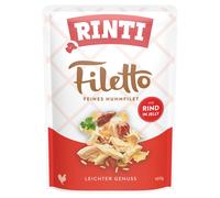 Rinti Filet Jelly Wet Dog Food With Chicken & Beef 100 g, 24 Pack, NEW