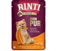 Rinti Gold Mini Chicken Pure | 10 x 100 g | Complete Food for Adult Small Dogs | Only Chicken for Sensitive Dogs for Allergies | in Fresh Bag