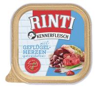 Rinti Gourmet Meat Bowl Plus Poultry Hearts 9 x 300g (9,59€/kg)