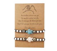 RINTOLER Best Friendship Bracelets for 2 3 4 5 Pinky Promise BFF Bracelet Sun/Moon/Sunflower/Cross/Heart/Compass Best Friends Matching Bracelet for Women Men., adjustable, Metal, no gemstone