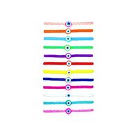 RINTOLER Evil Eye Bracelets Set - 7 Knot Lucky Bracelets Handmade Braided Red String Bracelet Kabbalah Protection Amulet for Women Men., Middle, Nylon, no gemstone