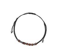 RINTOLER Morse Code Bracelet for Men and Women, Gift for Best Friend, Funny Inspirational Bracelet for Women, Adjustable Silk Beads Jewellery