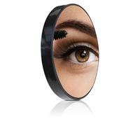 Rio 10x Magnifying Compact Mirror with Light | For Purses, Small Pocket or Travel, Distortion Free, Precision Makeup, Tweezing & Skincare, With Suction Cups