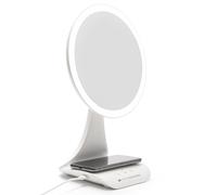 Rio 5 x Magnification LED Makeup Mirror with Wireless Charging Station in White RIO White