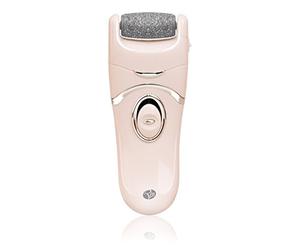 Rio 60 Second Pedi Electric Foot File Hard Skin Remover - Dual Speed Cordless Callus Remover for Smooth Feet - Includes 2 Micro-Abrasive Rollers - Battery Operated Pedicure Tool for Dry Cracked Heels