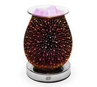Rio Alura Wax Melt Burner & Aroma Diffuser Lamp in Silver RIO Silver