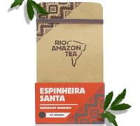 Rio Amazon Espinheira Santa Tea Teabags - Cha de Espinheira Santa Leaves - Herbal Tea for Digestion & Stomach Support - Caffeine-Free - 40 Teabags - Pure Maytenus Ilicifolia - Holy Espinheira Tea