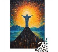 Rio Art 1000-Piece Puzzle for Adults, 52x38cm/1000pcs, for A Quiet Evening Project at Home; White Cardboard for Cleaner Sorting