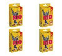 RIO Biscuits with Forest Berries | Pack of 4 | 4 x 35 g | Supplementary Feed for Ornamental Birds | Consists of Whole Eggs and Cereals | For Variety on the Menu