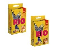 RIO Biscuits with Wild Berries | Double Pack | 2 x 35 g | Supplementary Feed for Ornamental Birds | Consists of Whole Eggs and Cereals | For Variety on the Menu