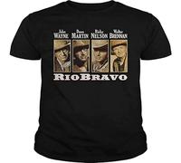 Rio Bravo Dean Martin John Wayne Walter Brennan G Star T Shirt S Damens Pour Men's Et Femme 100% Coton Blanc Jaune Black Rouge Black XL