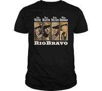 Rio Bravo Dean Martin John Wayne Walter Brennan Men T Shirtss for Men 100% Coton Blanc Jaune Noir Rouge Black XXL