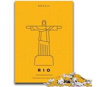 Rio Brazil 1000 Piece Jigsaw Puzzle for Adults Teens, Challenging Game And Family Play Educational Game for Birthday, Chrismas 1000pcs (50x75cm)