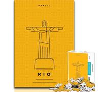 Rio Brazil 1000 Piece Jigsaw Puzzles for Adults Gifts,Decompressing Intellectual Educational Toy Great Gifts And Toys 50x75cm