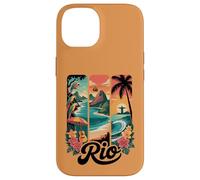 Rio Brazil, Cute Tropical Parrots, Cable Cars, Sunset Beach Case for iPhone 14