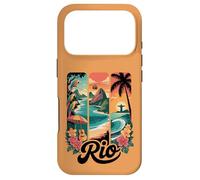 Rio Brazil, Cute Tropical Parrots, Cable Cars, Sunset Beach Case for iPhone 17 Pro