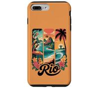 Rio Brazil, Cute Tropical Parrots, Cable Cars, Sunset Beach Case for iPhone 7 Plus/8 Plus