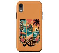 Rio Brazil, Cute Tropical Parrots, Cable Cars, Sunset Beach Case for iPhone XR