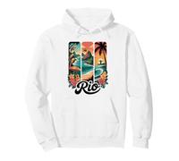Rio Brazil, Cute Tropical Parrots, Cable Cars, Sunset Beach Pullover Hoodie