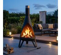 Rio Contemporary Steel Garden Chimenea