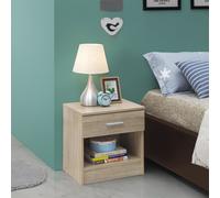 Rio Costa Bedside Table Cabinet Nightstand 1 Drawer Side Bedroom Furniture