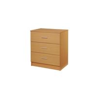 Rio Costa Chest 3 Drawers Bedroom Living Room Storage Beech Oak Effect
