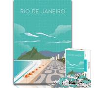 Rio De Janeiro 1000 Piece Jigsaw Puzzles for Adults,Challenging To Complete But Fun And Humorous Birthday Present,Gifts,Wall Art 38x26cm