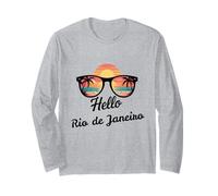 Rio de Janeiro Brazil Hello Travel Vacation Long Sleeve T-Shirt