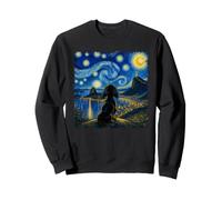 Rio De Janeiro Brazil Van Gogh Style Cute Dog Starry Night Sweatshirt