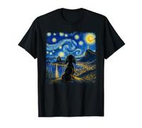 Rio De Janeiro Brazil Van Gogh Style Cute Dog Starry Night Value Graphic T-Shirt