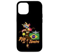 Rio de Janeiro Brazil Vintage Samba Dancer and Flag Case for iPhone 12/12 Pro