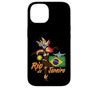 Rio de Janeiro Brazil Vintage Samba Dancer and Flag Case for iPhone 14