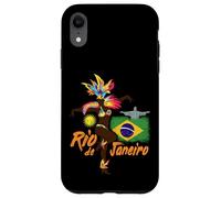 Rio de Janeiro Brazil Vintage Samba Dancer and Flag Case for iPhone XR