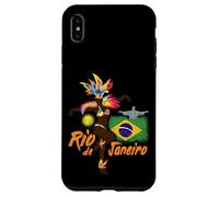 Rio de Janeiro Brazil Vintage Samba Dancer and Flag Case for iPhone XS Max