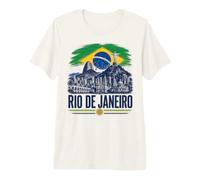 Rio de Janeiro City Skyline Cultural Heritage Art Premium T-Shirt